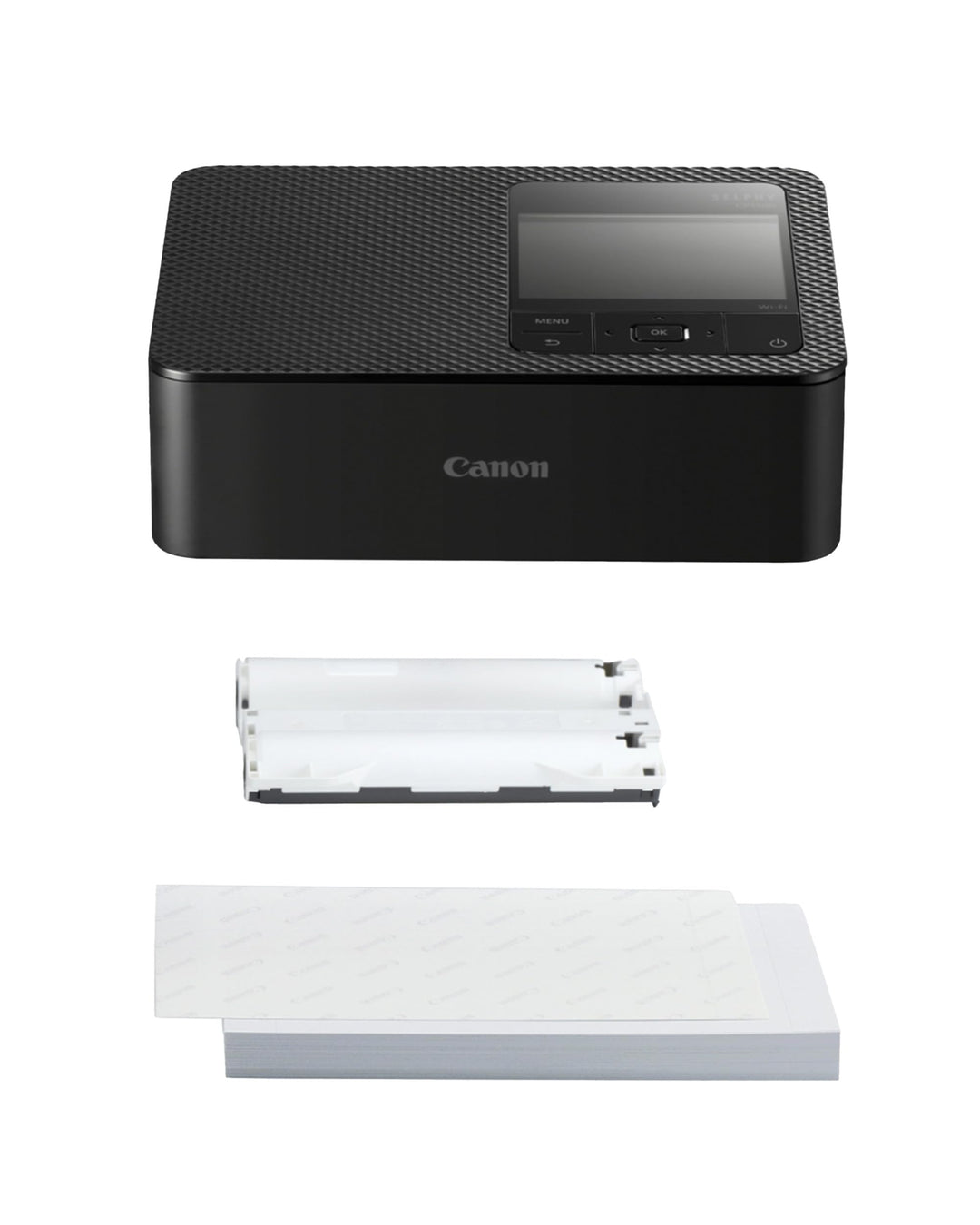 Canon SELPHY CP1500 Mobiler Fotodrucker mit Papierset, Schwarz - Drahtloser Bluetooth-Drucker mit Zu