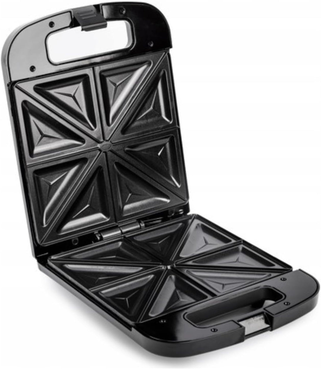 Elektrischer Sandwichtoaster XXL für 4 Sandwiches, 1400 W, Schwarz