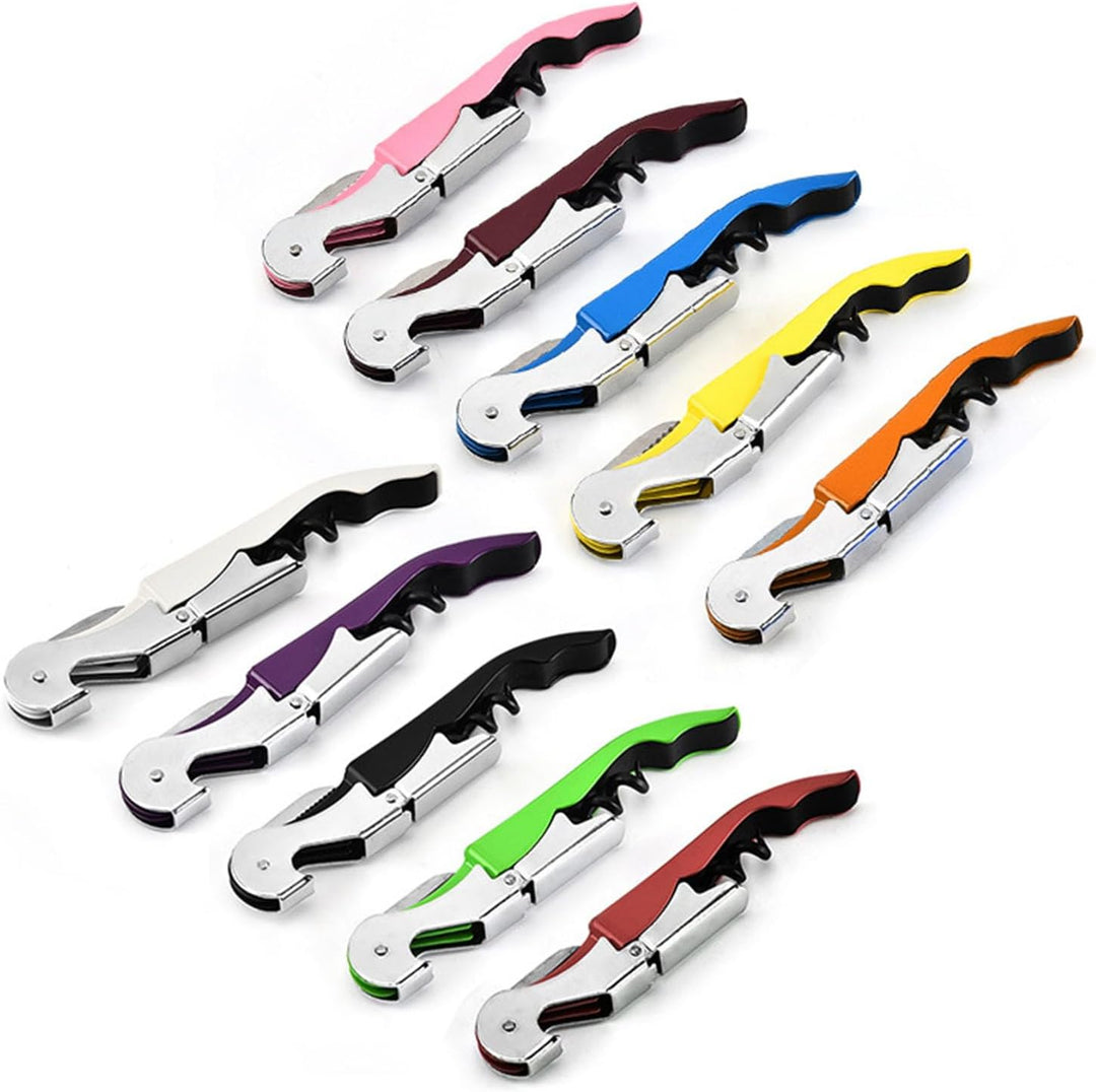 Weinflaschenöffner, Professionelle Kellner Korkenzieher Weinöffner Set, Edelstahl Scharniere Weinsch