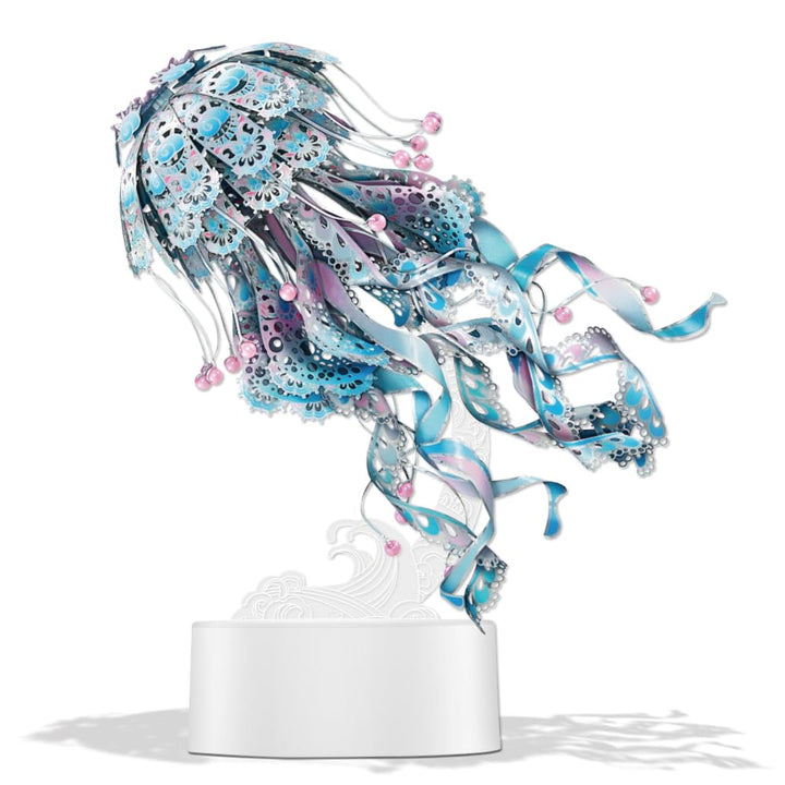 Piececool 3D Puzzle Metall Quallen, 3D Metall Puzzle Meeresbiologisches Modell für 340 Edelstahl, Ga