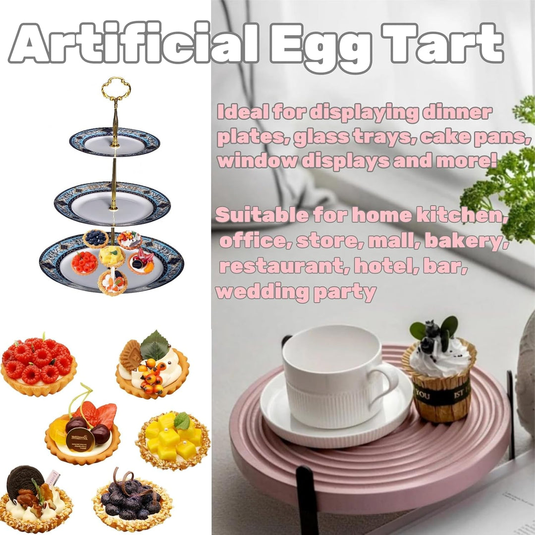 Künstliche Kuchendekoration, 6 Stück, 7,6 cm, für Kuchen, Gebäck, Muffins, Desserts, realistische kü