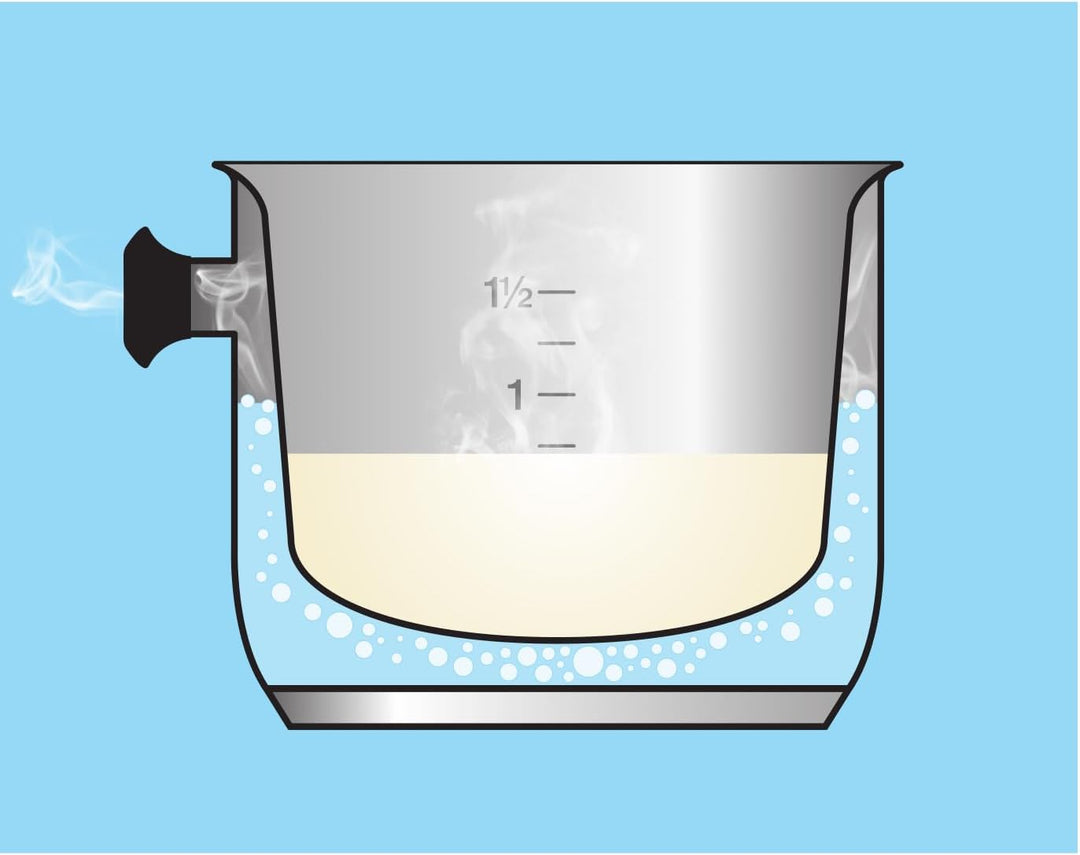 Tescoma doppelwandiger Simmertopf mit Deckel und Überdruckventil, induktionsgeeignet, Ø 16 cm, 2l