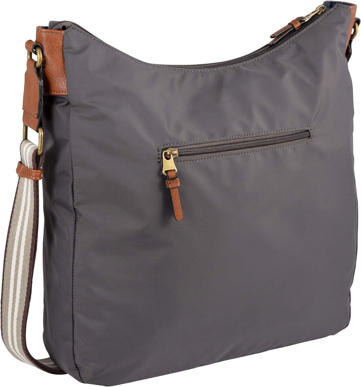 camel active bags Bari Damen Hobo Bag Schultertasche Gross dark grey Dark Grey 35 x 13 x 38, Dark Gr