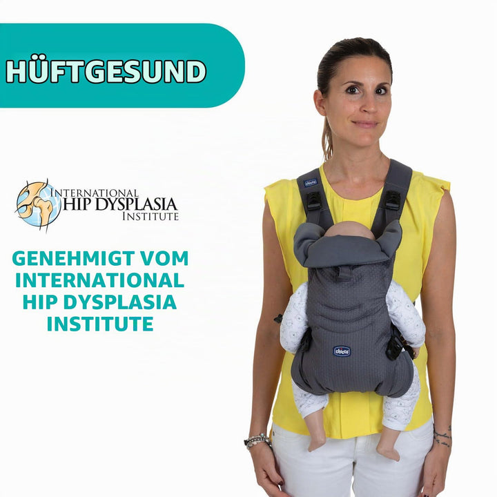 Chicco Easyfit Ergonomischer Babytrage für Neugeborene von der Geburt bis 9 kg, einfache und intuiti