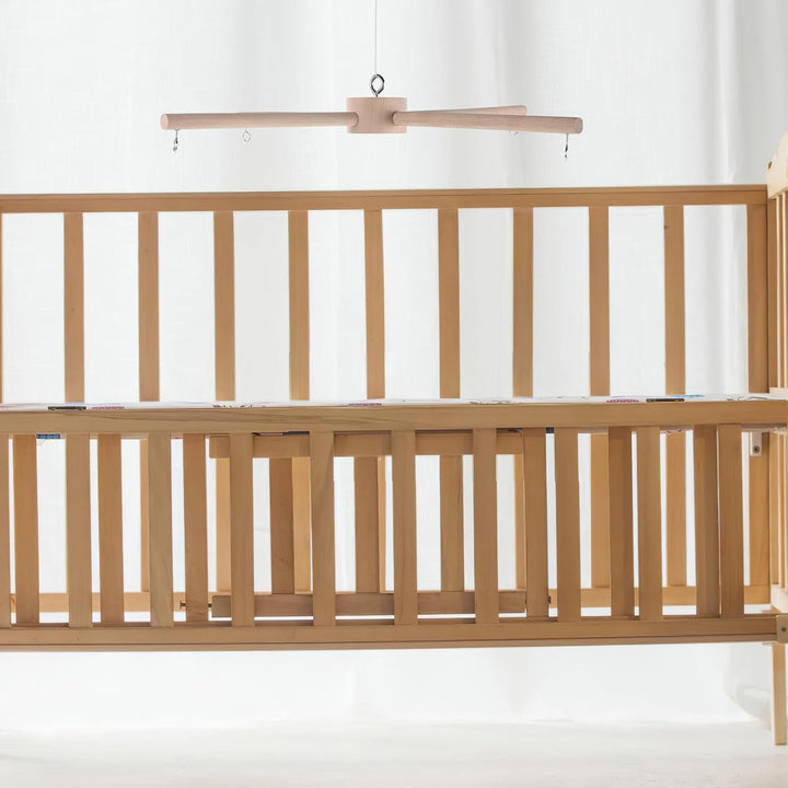 Holz Windspielständer mit Flachem Sockel Mobile Halterung für Kinderzimmer Selbstgemacht Bausatz Bei