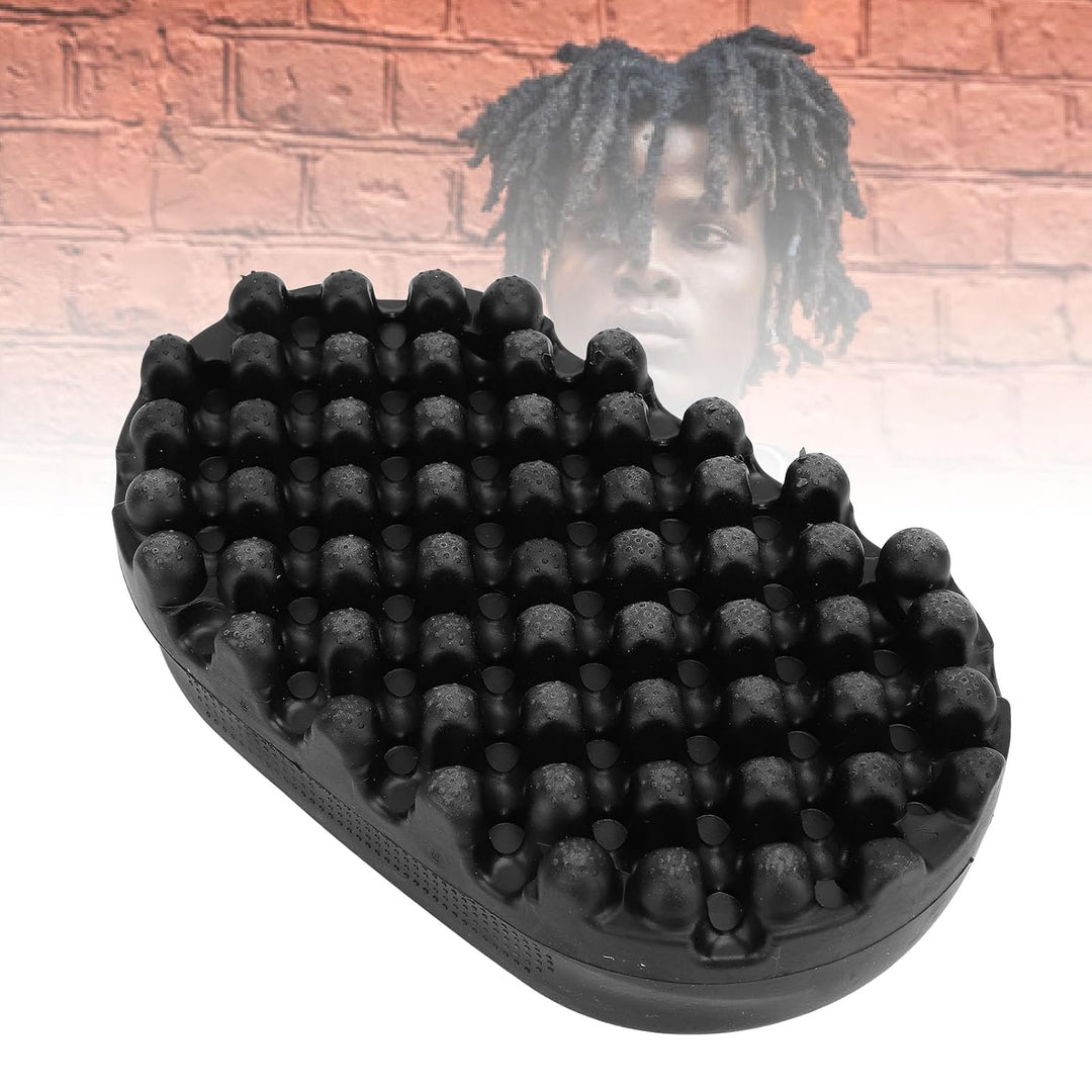 Lockenbürste aus Silikon, Gedrehte Lockenbürste, Lockenbürste für Afro Haare, Waschbarer Afro Zopf D