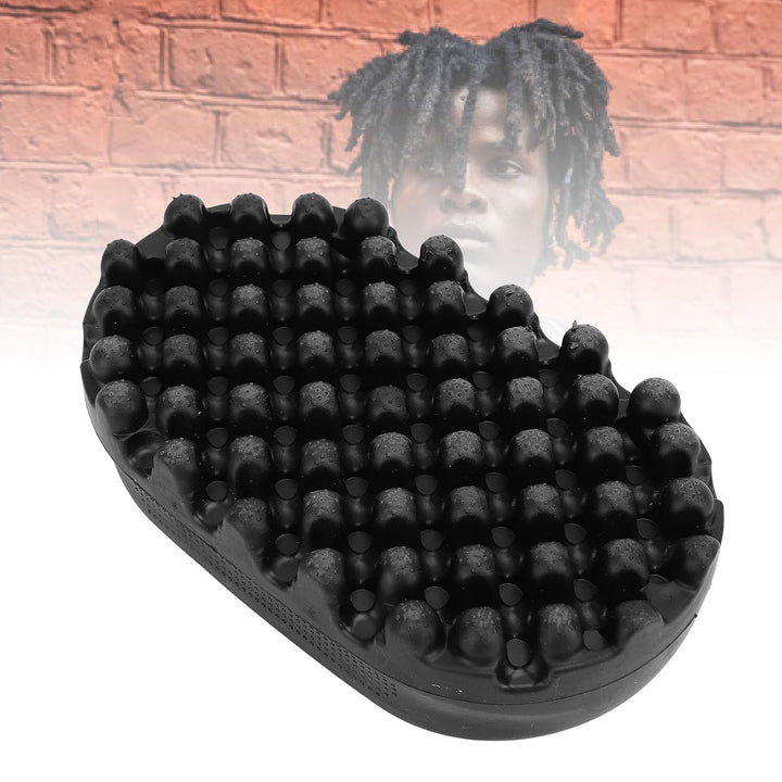 Lockenbürste aus Silikon, Gedrehte Lockenbürste, Lockenbürste für Afro Haare, Waschbarer Afro Zopf D