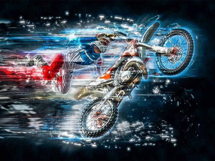 CALVENDO Puzzle Motocross 1000 Teile Lege-Grösse 64 x 48 cm Foto-Puzzle Bild von Peter Roder, 1000 T