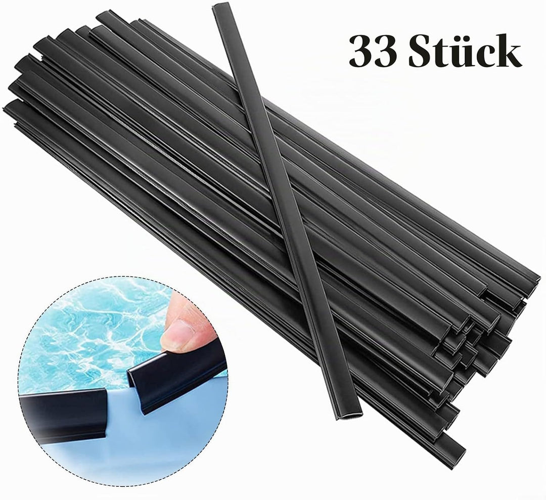 33PCS Schwimmbad Flache Coping Streifen, Pool Liner Response Strip Set, Flache Liner Coping Streifen
