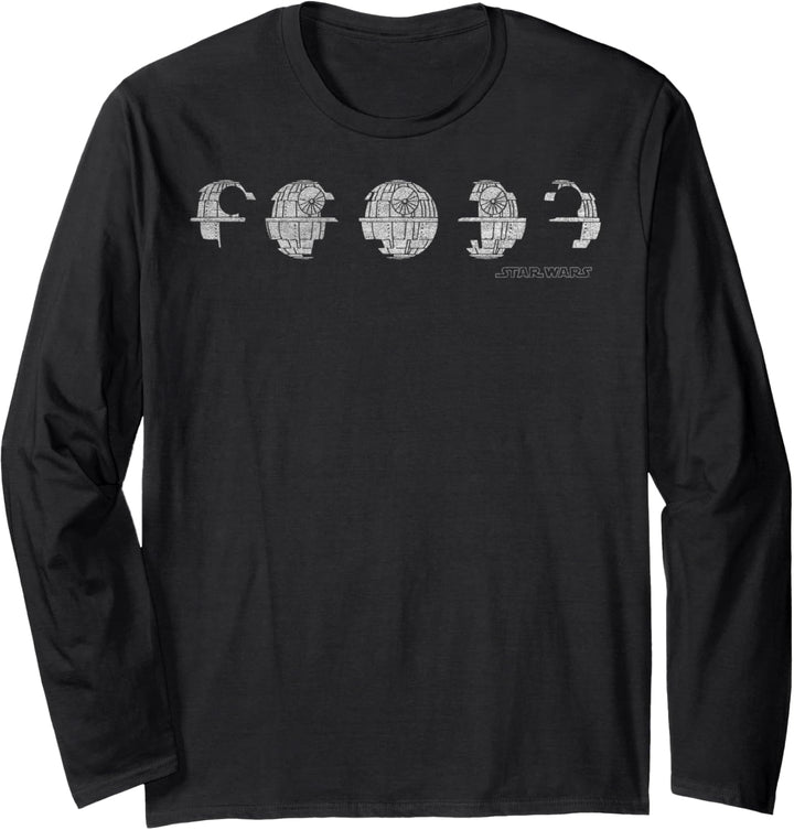 Star Wars Death Star Phases Langarmshirt