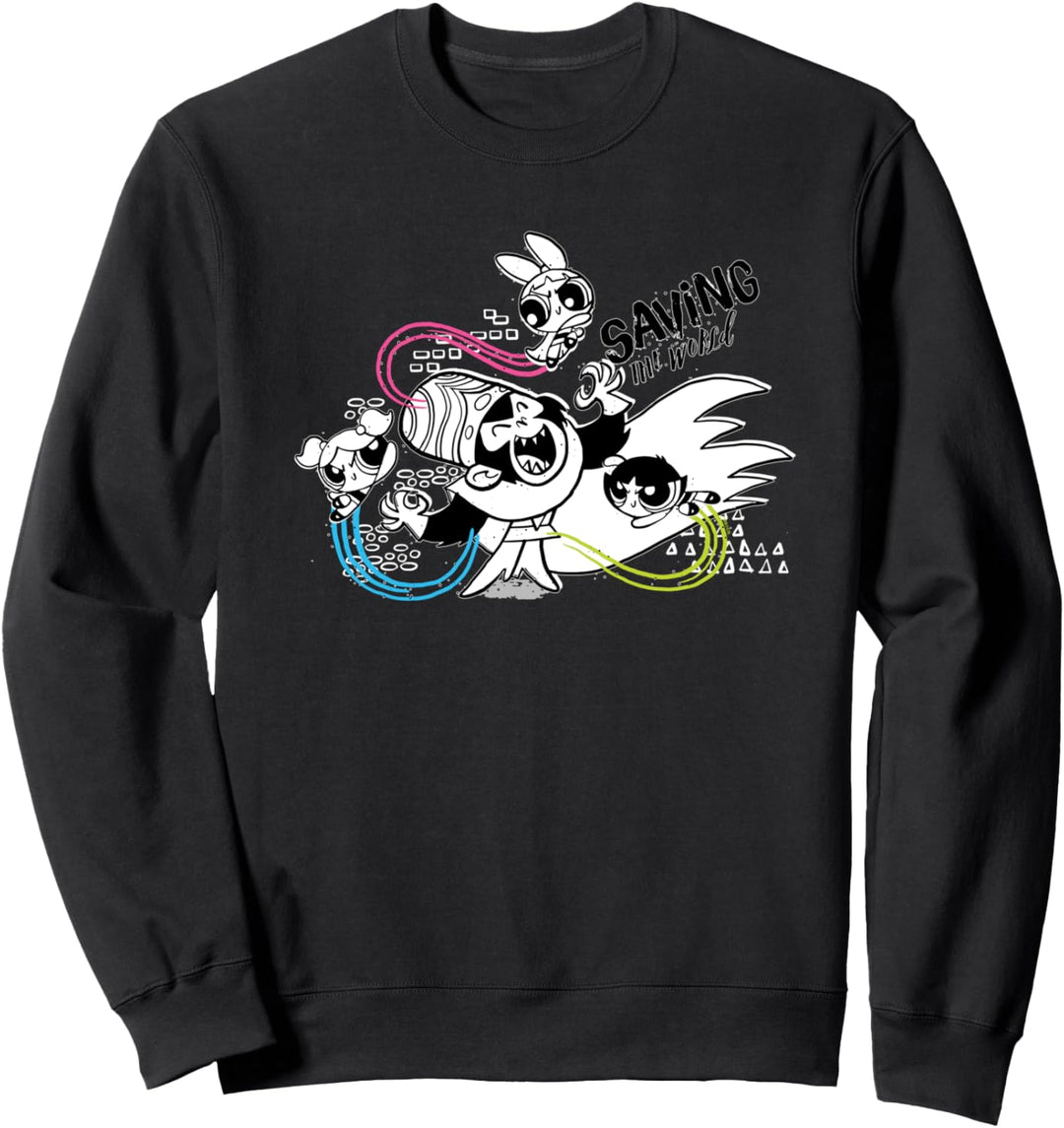 Cartoon Network The Powerpuff Girls Saving The World Sweatshirt