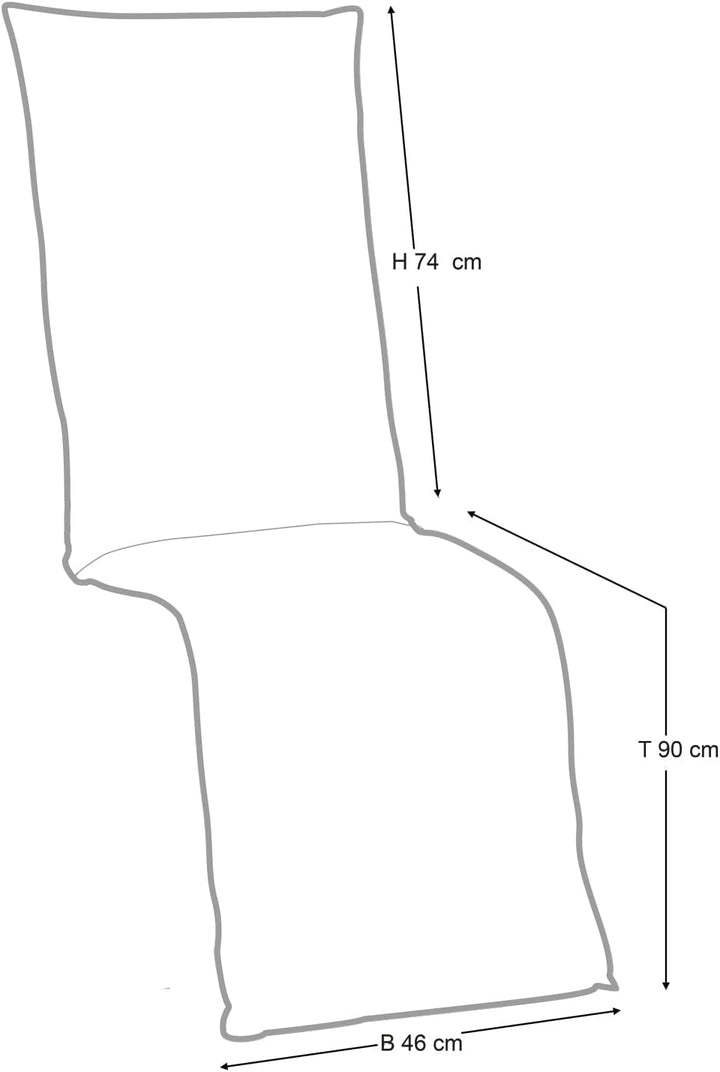 Relaxauflage Polsterauflage Gartenstuhlauflage | Grün | 50 x 170 cm | Baumwolle | Polyester