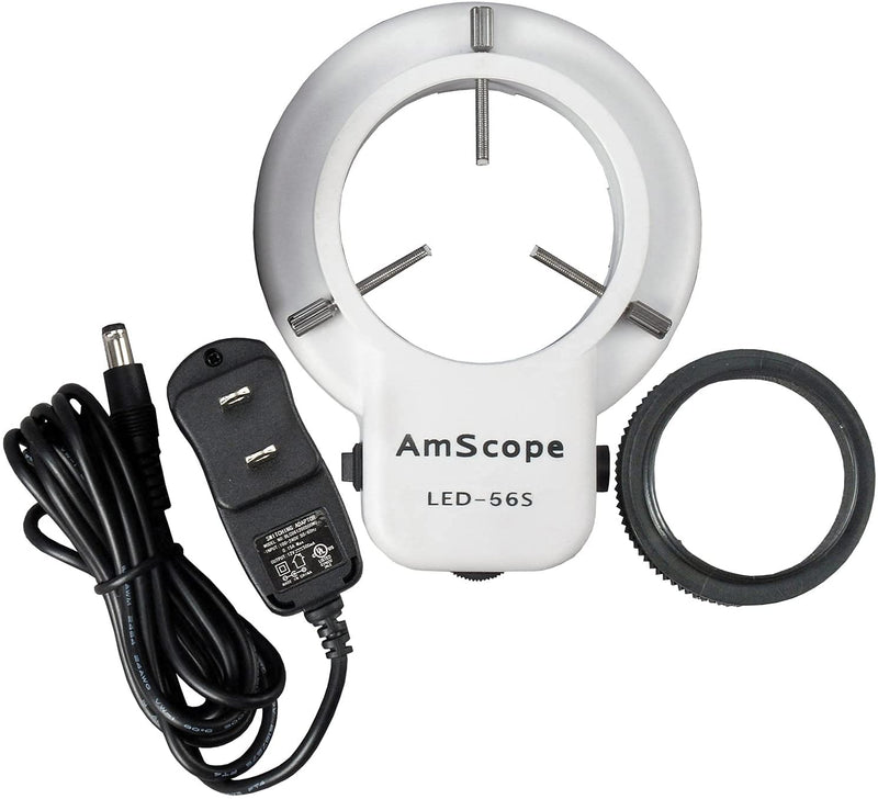 AmScope LED-56S-ZK 56 Mikroskop-Ringlicht LED-Ringlicht-Illuminator mit Dimmer für Stereomikroskop