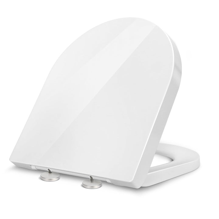 Premium WC-Sitz Toilettensitz mit Absenkautomatik, YOTOREE Toilettendeckel, D Form Duroplast Klodeck