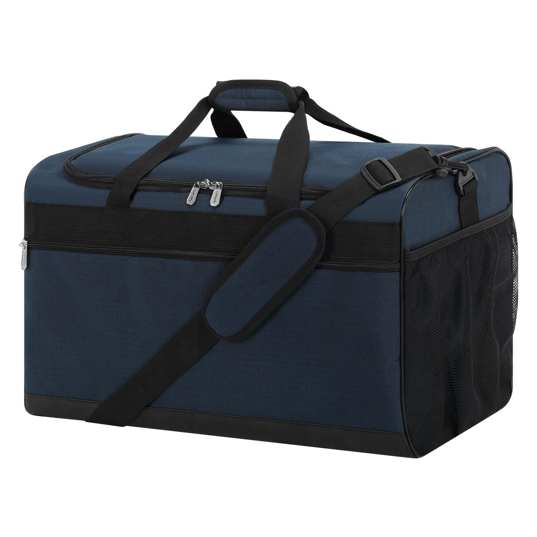 Sporttasche Reisetasche Fitness Tasche mit Schultergurt Wochenendtasche für Damen und Herren (Marine