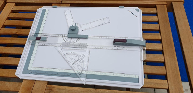 Zeichenplatte A3 Zeichenbrett, Geo-Board gz Platte, Zeichenplatte Din A3, Reissbrett A3 für Büro Tec