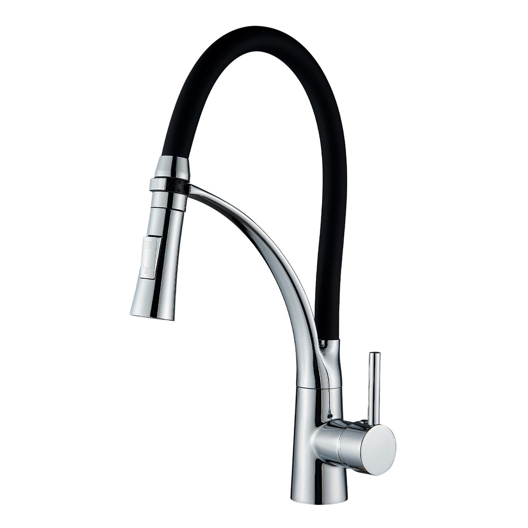 Hoher Bogen Küchenarmatur mit 2 Wasserstrahlarten Brause ausziehbar,Einhebelmischer Hochdruck Armatu