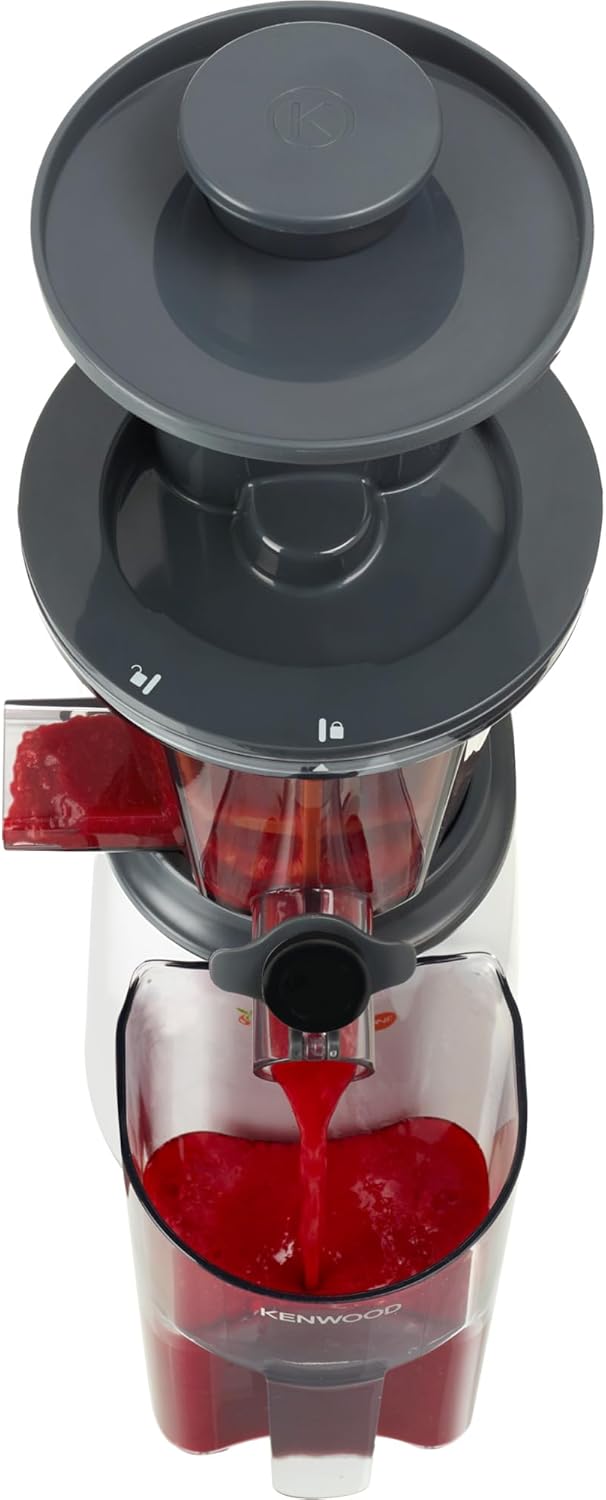 Kenwood JMP400WH Entsafter | 1 L Saftbehälter | 1,3 L Trester-Behälter |
