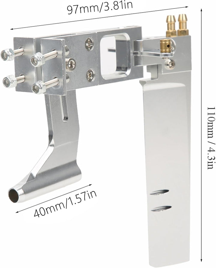 Wellenhalterung Doppeleinlass Wasserloch CNC Drehmaschine Präzisionsfertigung Rc Boot Ruder Set Alum