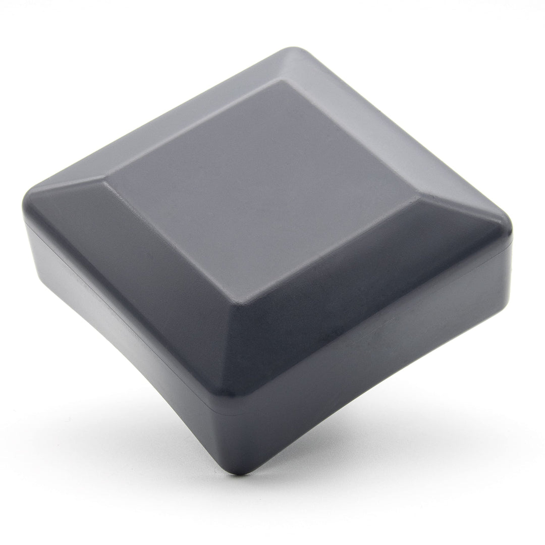 21 Stück Zaunkappen Anthrazit für Aussenmass 60x60mm, Rohrkappen aus hochwertigem Kunststoff, Pyrami