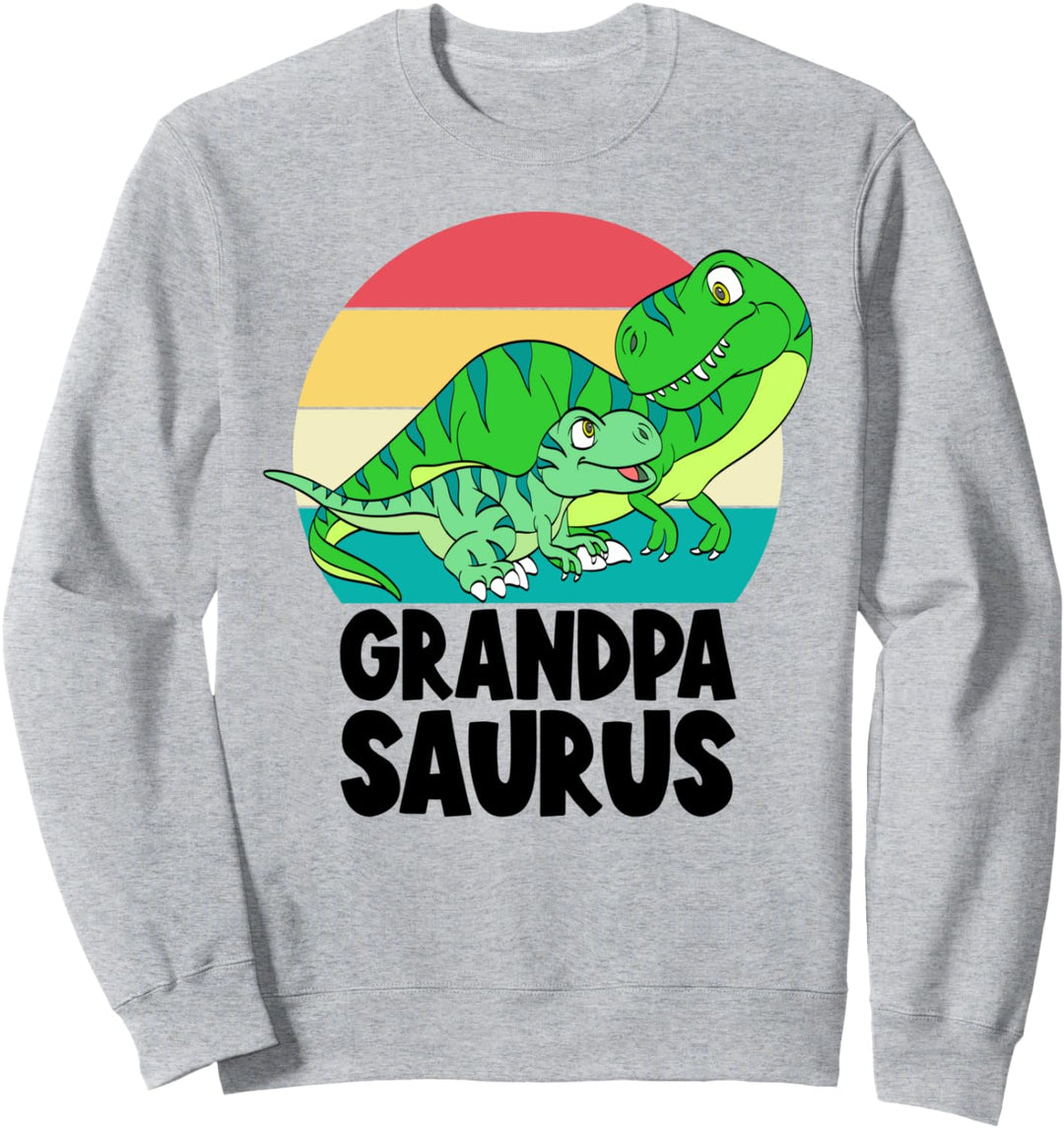 Grandpa Saurus T-Rex GrandpaSaurus Dinosaur Family Matching Sweatshirt