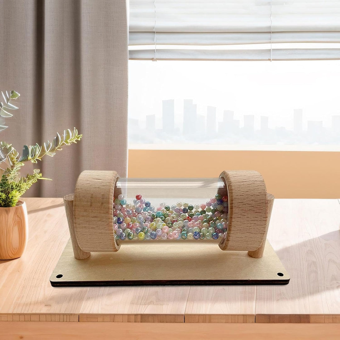 Holz Montessori Busy Board DIY Teile, Simulation Pipe Tubes, Rainmaker Sound DIY Material, Wooden To