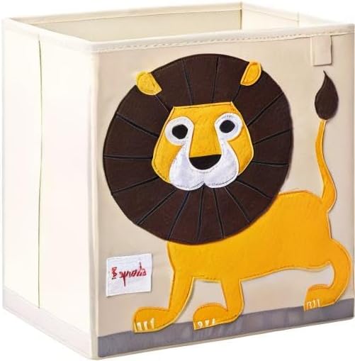 3 Sprouts, Aufbewahrungsbox Kinder mit Deckel, Spielzeugbox für Kallax Regale, Box zur Spielzeugaufb