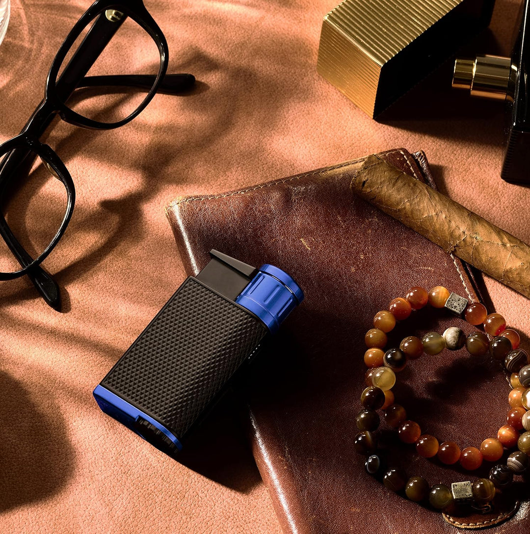 Colibri Evo Sturmfeuerzeug Mit Jet Flamme | Zigarren Und Zigaretten Feuerzeug | Windbeständig | Funk