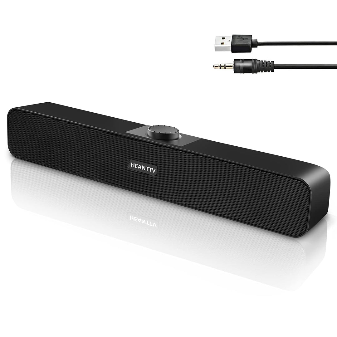 Computer Lautsprecher, 2.0 USB 3W*2 Verdrahtet Angetrieben mit 2 Membranen Verdrahtet Soundbar mit S