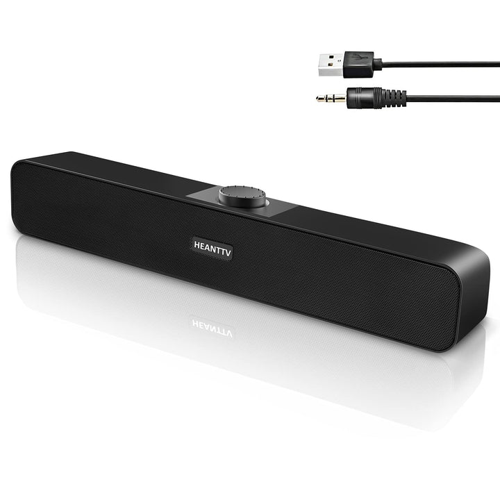 Computer Lautsprecher, 2.0 USB 3W*2 Verdrahtet Angetrieben mit 2 Membranen Verdrahtet Soundbar mit S