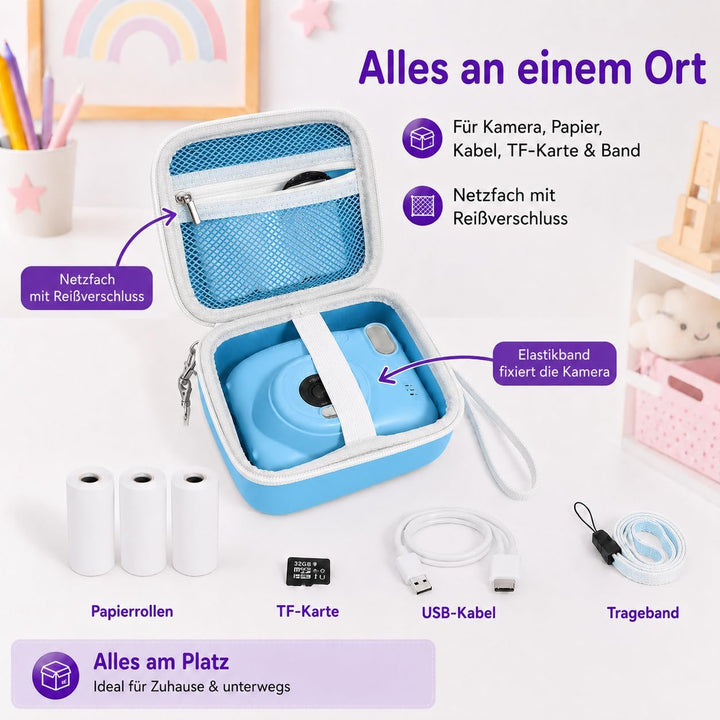 PAIYULE Kinder Kamera Tasche für CalineGam für HiMont für GREENKINDER für Hangrui Kinderkamera Sofor