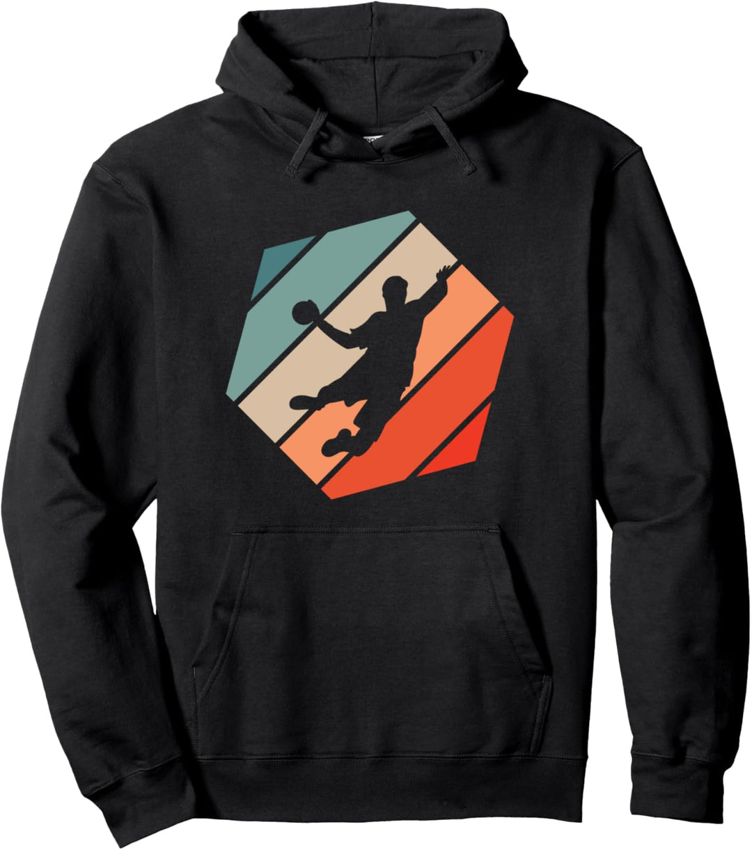 Handballspieler Retro Style Vintage Pullover Hoodie