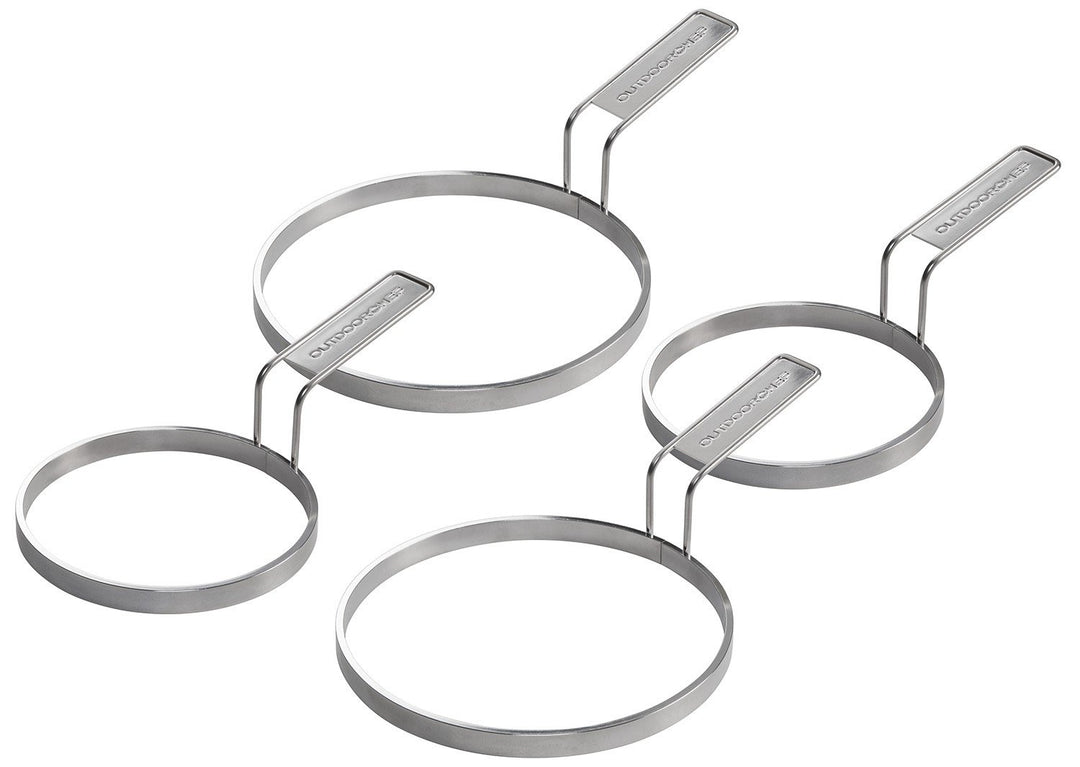 Outdoorchef Grillzubehör, Pfannkuchen Ring Set, silber, 18x6x31,5 cm, 18.212.00