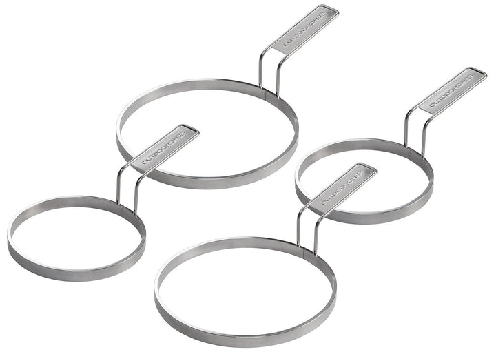 Outdoorchef Grillzubehör, Pfannkuchen Ring Set, silber, 18x6x31,5 cm, 18.212.00