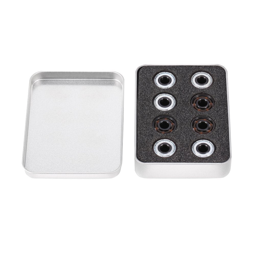 SALUTUYA 16pcs / Set Inline-Rollschuh, Hochgeschwindigkeits-608-Lager Einseitige Schild-Keramikkugel