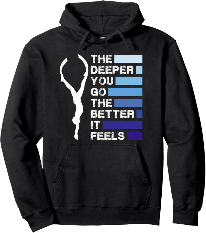 Apnoetauchen Freitauchen Tiefseetauchen Taucher Pullover Hoodie