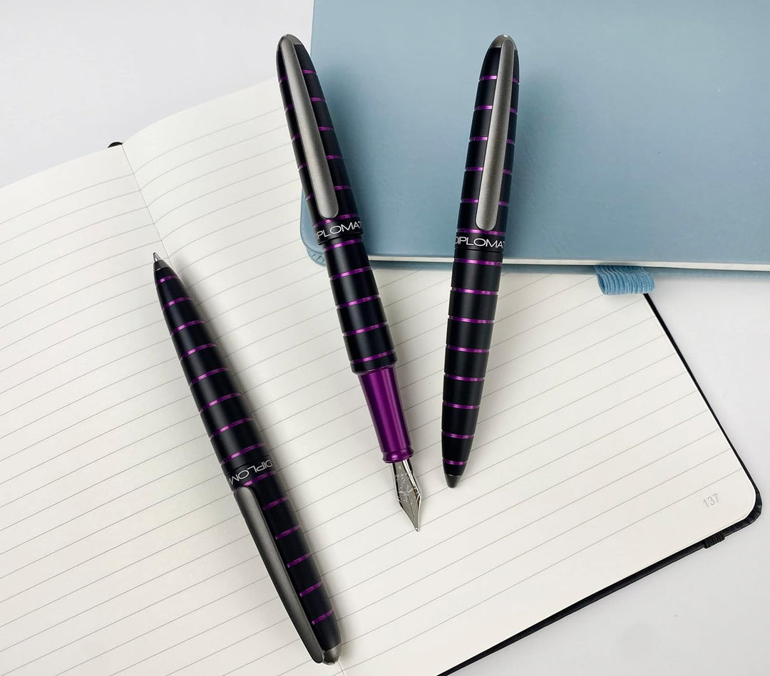 DIPLOMAT ELOX Füllfederhalter EF/Handgefertigt/mit Geschenkbox/Füllhalter Füller Fountain Pen/Füllfe
