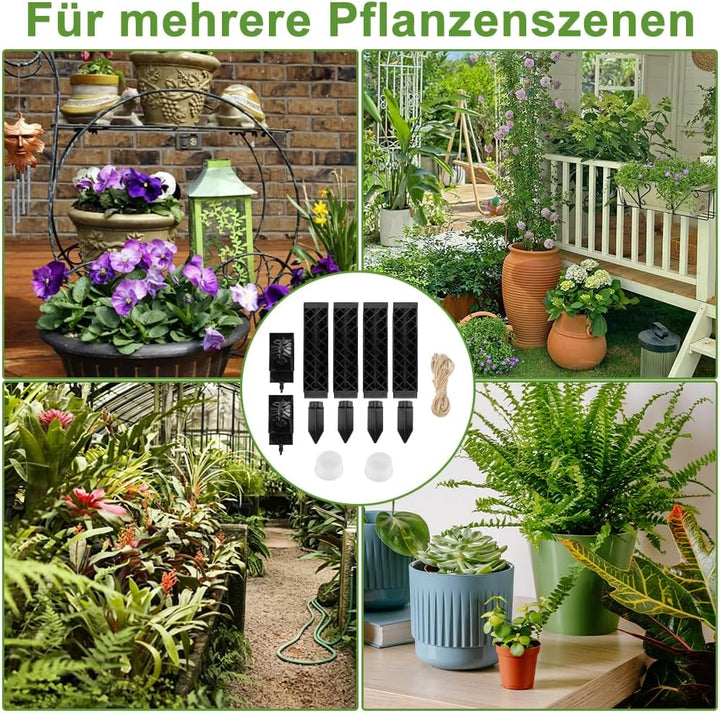 4 Stück Moosstab für Monstera Rankhilfe, 25 cm Moosstab Selbstbewässerung Erweiterbar, Rankstab Mons