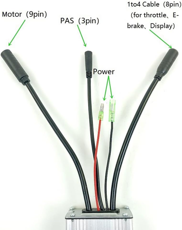 Tbest Controller 36v 250w, Elektroroller-Controller, Bürstenloser E-Scooter-Controller, Bürstenloser