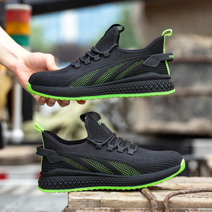 SPIEZ Unisex Sicherheitsschuhe mit Stahlkappe s1, Pannensichere leicht Arbeitsschuhe für Damen und H