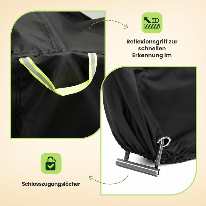 IPSXP Fahrradabdeckung,Schwergewicht 210D Oxford Fahrrad Abdeckungen Wasserdicht,Wasserdicht, Schnee