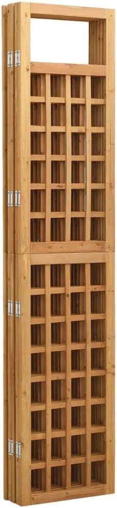 vidaXL Tannenholz Massiv Paravent Spalier 5-TLG. Rankhilfe Raumtrenner Raumteiler Trennwand Umkleide