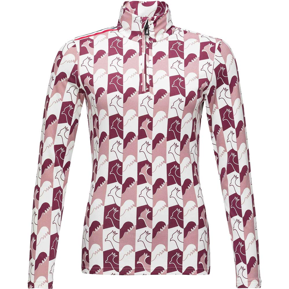 Rossignol Damen Palmares 1/2 Zip Mittelschicht XL Weinrot, XL Weinrot