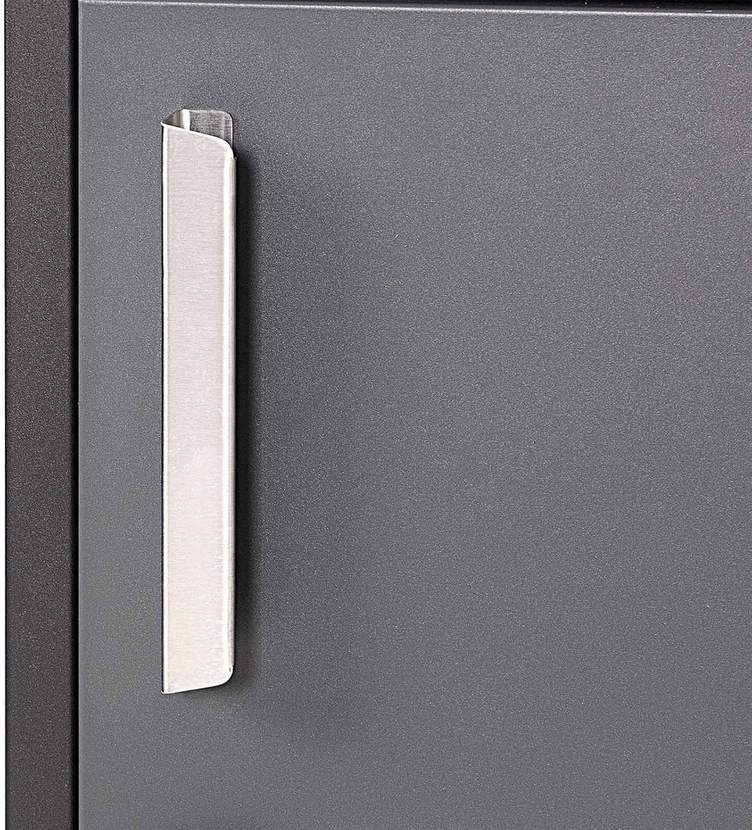 XPOtool Paketkasten Schwarz 500 x 375 x 1150 mm, Paketbox Zuhause, Private Paketannahme passend für