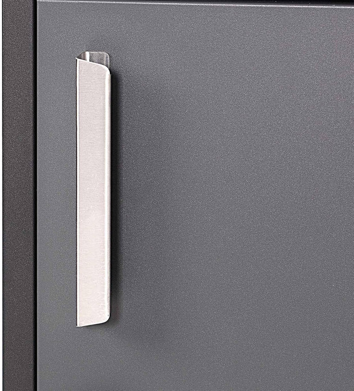 XPOtool Paketkasten Schwarz 500 x 375 x 1150 mm, Paketbox Zuhause, Private Paketannahme passend für