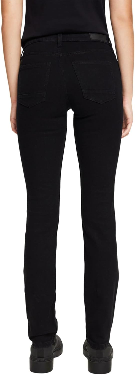 Esprit Damen Jeans Stretch-Denim 24W / 30L 910/Black Rinse - New, 24W / 30L 910/Black Rinse - New