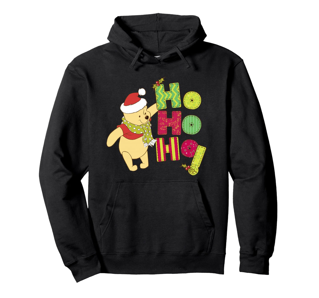 Weihnachten Winnie The Pooh Ho Ho Ho Scarf Pullover Hoodie