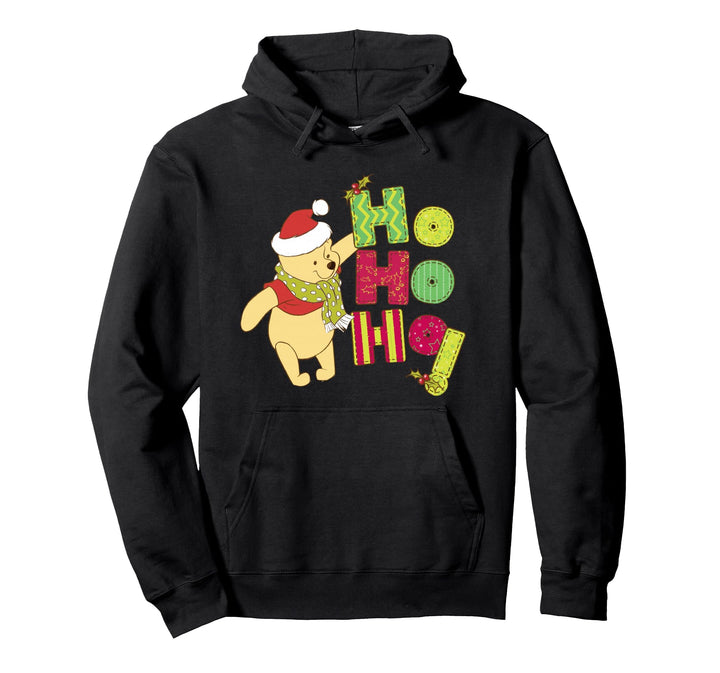 Weihnachten Winnie The Pooh Ho Ho Ho Scarf Pullover Hoodie