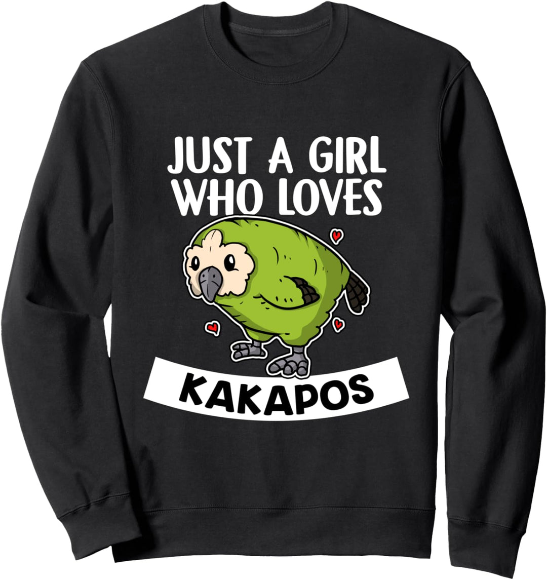 Just A Girl Who Loves Kakapos Lustiges Papagei Kakapo Kostüm Sweatshirt