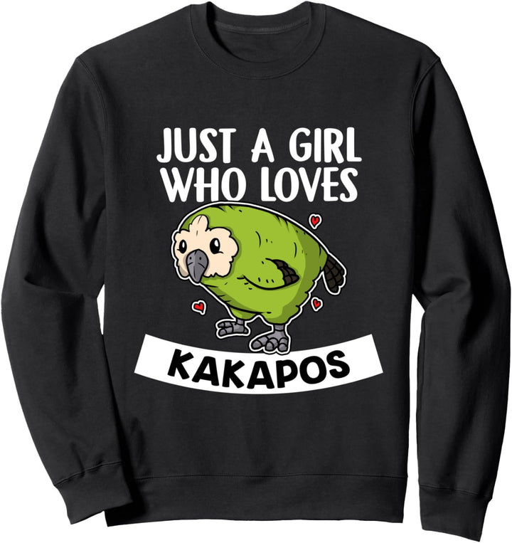 Just A Girl Who Loves Kakapos Lustiges Papagei Kakapo Kostüm Sweatshirt